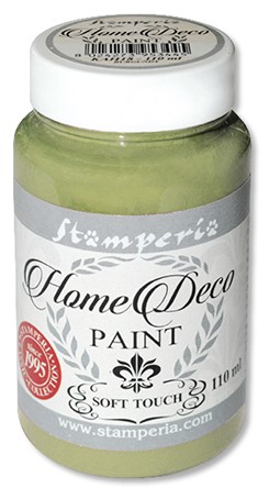 Краска на меловой основе "Home Deco", цвет - "оливковый зеленый"  