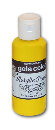  Акриловая краска  Stamperia "Gela", цвет - желтый
