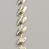 Объемные наклейки "Цепочка змейкой", 25 полос,  цвет - золото 