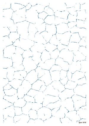 Переводная декупажная карта  для светлых поверхностей Freedecor кракле синий