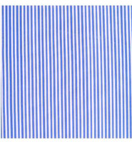 Ткань (хлопок 100%) на клеевой основе, 30 х 30 см., цвет -  ярко-синяя полоска на белом