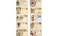 Рисовая бумага для декупажа "Рождественские открытки №2" "Craft Premier", A3, 25г/м 