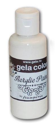  Акриловая краска  Stamperia "Gela", цвет- белый 