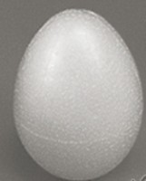 яйцо пенопластовое, высота - 8 см.