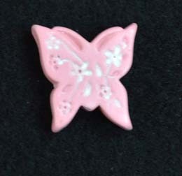 декоративный элемент "Бабочка", цвет - розовый