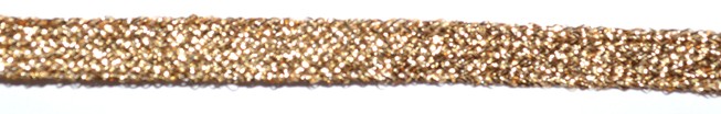  Лента металлизированная, цвет - бронза, 7 мм, 1 м.    