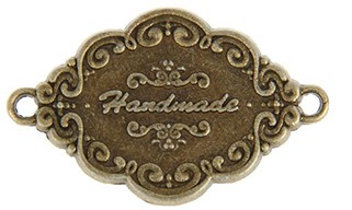 Накладка  "Hande made", цвет - бронза 