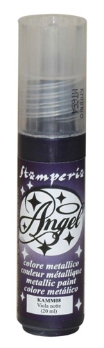 краска-контур Stamperia "Angel" металлик,  ночной фиолетовый