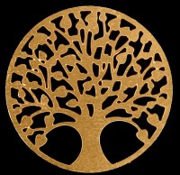 Металлический декоративный элемент "Деревце в круге"  