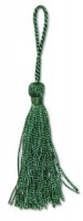 Кисточка декоративная, высота - 8 см., цвет - темно-зеленый 