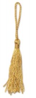 Кисточка декоративная, высота - 8 см., цвет - темное золото