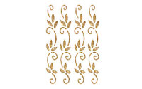 Трансфер универсальный золотой  с глиттером рельефный Cadence "Декоративные элементы" 