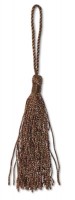 Кисточка декоративная, высота - 8 см., цвет - темно-коричневый