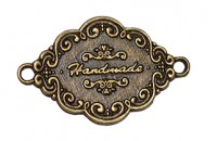 Накладка №42 "Hande made" резная, цвет - бронза 