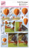 3-D карта для декупажа и скрапбукинга "Воздушный шар"   