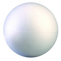 шар пенопластовый средний, D - 12 см.  