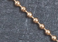 Цепочка шариками (шариковая цепочка), 1 м.  2,5 мм, цвет - розовое золото