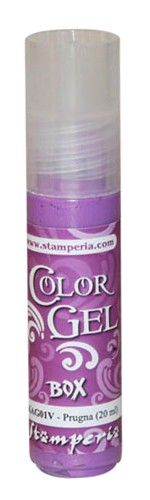 краска-контур Stamperia "Color gel", цвет - слива