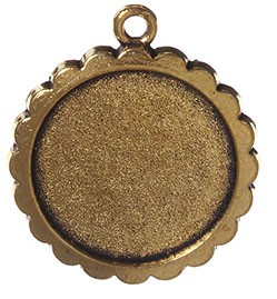 Металлическая  рамка (основа для кабошона), цвет - черненое золото. внутр. размер - 20 мм. 