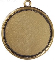 Металлическая  рамка (основа для кабошона), цвет - черненое золото. внутр. размер - 25 мм.