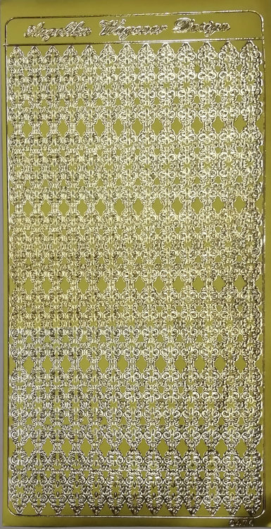 Объемные наклейки "Барокко мелкое", цвет - золото    