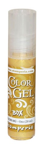 краска-контур Stamperia "Color gel", цвет - золото
