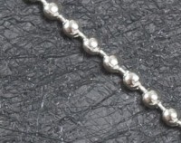 Цепочка шариками (шариковая цепочка), 1 м.  3 мм., цвет - серебро  
