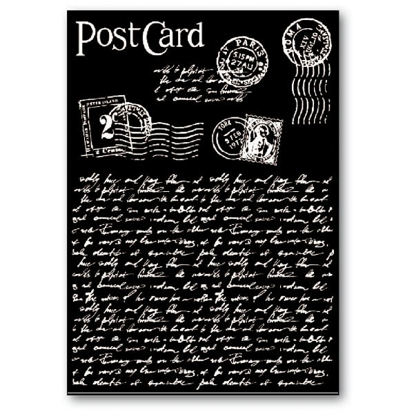 Набор переводных элементов "Почтовая открытка" 