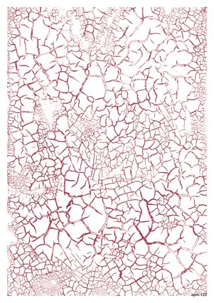 Переводная декупажная карта  для светлых поверхностей Freedecor кракле красный