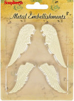 Набор декоративных элементов "Крылья ангела", цвет - белый