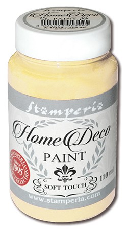 Краска на меловой основе "Home Deco", цвет - "пастельный желтый"  