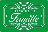 Трафарет на клеевой основе многоразовый "Historie de famille"  1