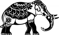 Трафарет - маска Marabu "Индийский слон"