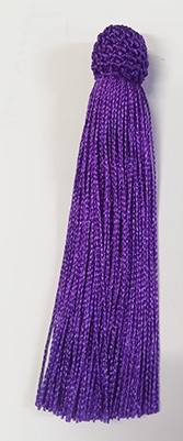 Кисточка декоративная, высота - 15 см., цвет - фиолетовый