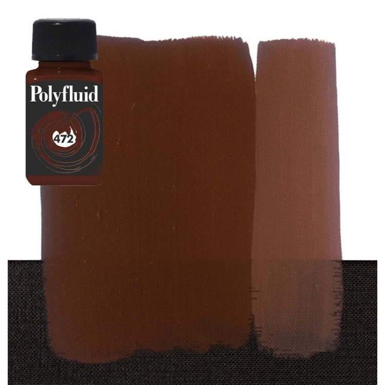 Краска акриловая Maimeri "PolyFluid",  цвет - коричневый