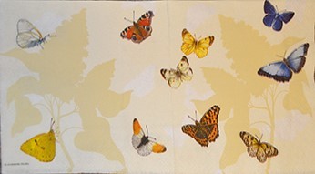 салфетка для декупажа, трехслойная, бумажная, 33х33 см., 1/2