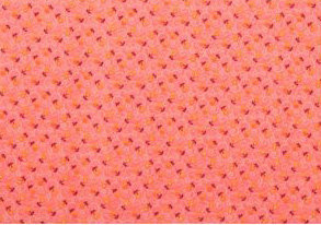 Ткань (хлопок 100%) на клеевой основе, цвет -  мелкие цветочки на коралловом фоне