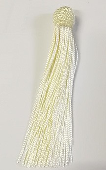 Кисточка декоративная, высота - 15 см., цвет - айвори