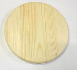 Панно из массива сосны, "круг закругленный, без фаски",  D - 16 см.   
