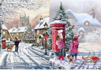 Рисовая бумага Decor,  "Зимняя прогулка"    
