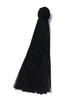 Кисточка декоративная, высота - 15 см., цвет - черный