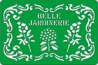 Трафарет на клеевой основе многоразовый "Belle jardinerie", 10 х 15 см. 