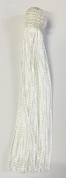 Кисточка декоративная, высота - 15 см., цвет - чисто-белый