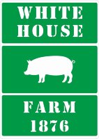 Трафарет на клеевой основе многоразовый "White House Farm Pig", 14 х 20 см.  