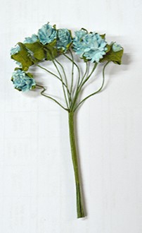 Декоративный букетик "Голубые цветочки"