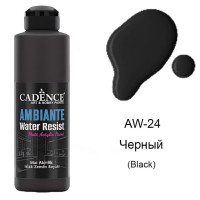 Водостойкая краска Cadence Ambiente Water Resist, цвет  - черный, 250мл + катализатор 10гр.     