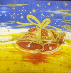 салфетка для декупажа, трехслойная, бумажная, 33х33 см., 1/4