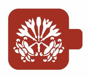 Трафарет - модуль Event Design, серия "Флора", 9 х 9 см.  