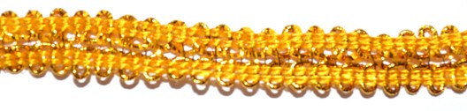 Тесьма  с люрексом, цвет -  оранжевое золото, 1 м.   