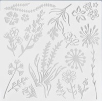 трафарет "Флора", 13 х 13 см.      